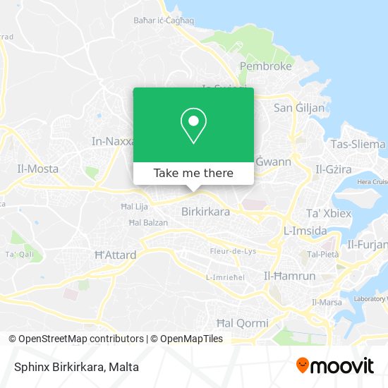 Sphinx Birkirkara map