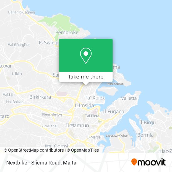 Nextbike - Sliema Road map