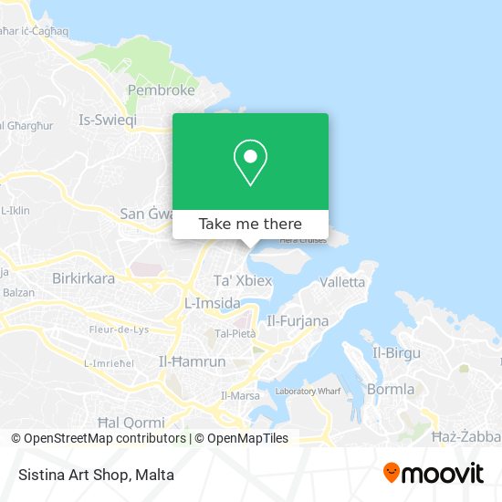 Sistina Art Shop map