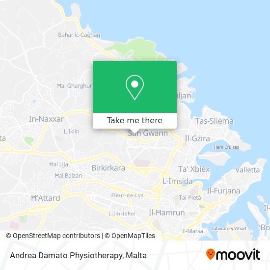 Andrea Damato Physiotherapy map