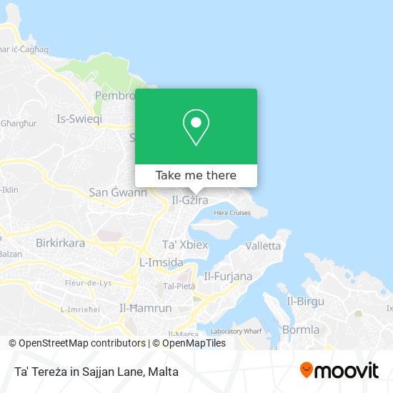 Ta' Tereża in Sajjan Lane map