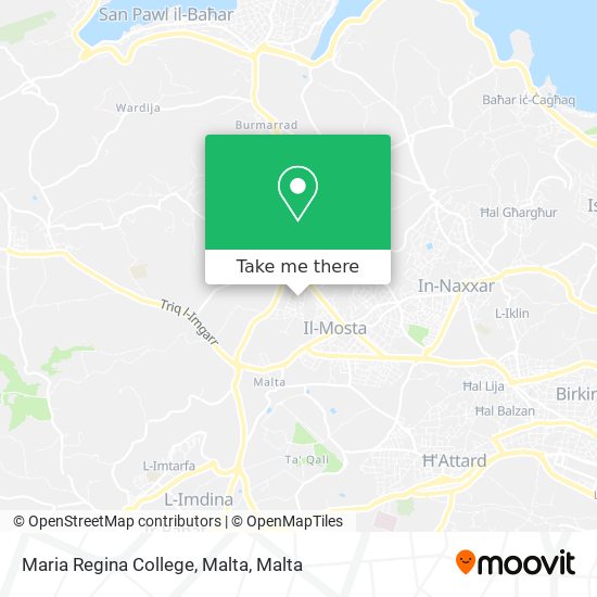 Maria Regina College, Malta map