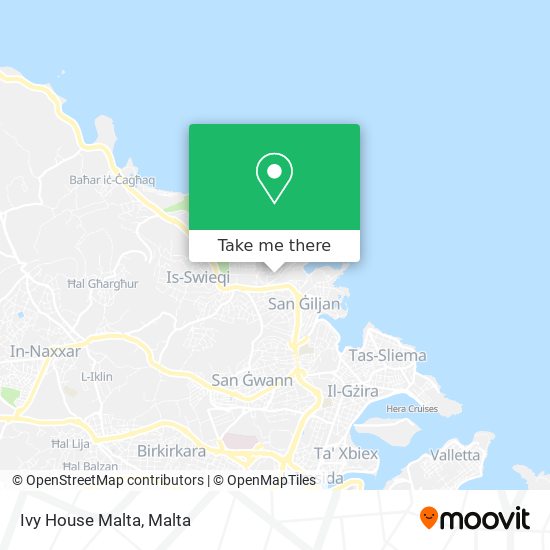 Ivy House Malta map