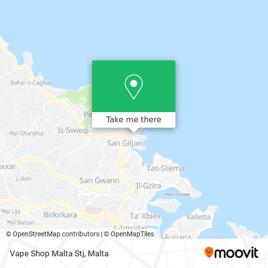 Vape Shop Malta Stj map