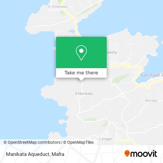 Manikata Aqueduct map