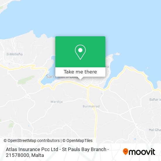 Atlas Insurance Pcc Ltd - St Pauls Bay Branch - 21578000 map