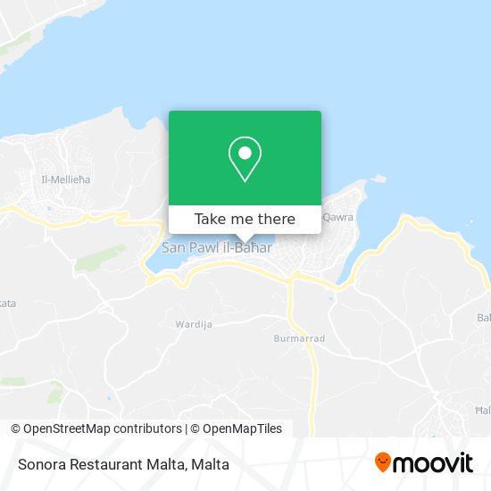 Sonora Restaurant Malta map