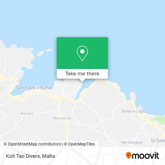 Koh Tao Divers map