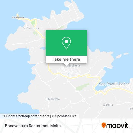 Bonaventura Restaurant map