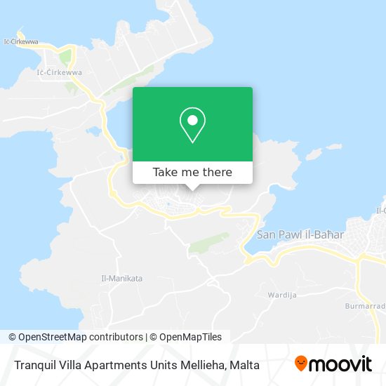 Tranquil Villa Apartments Units Mellieha map