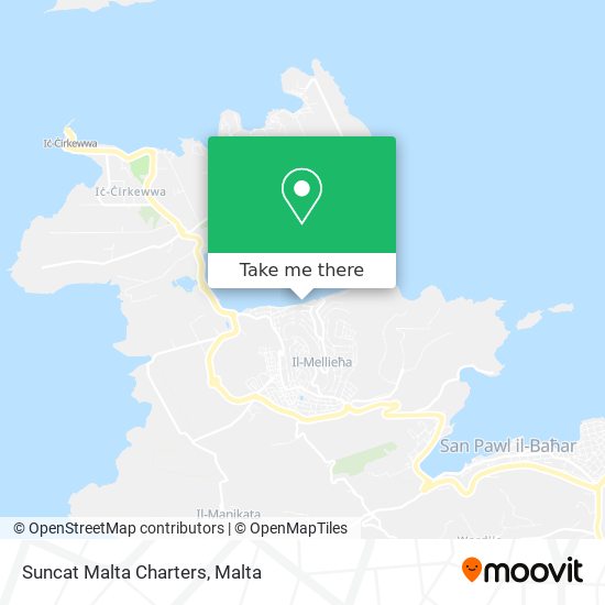 Suncat Malta Charters map