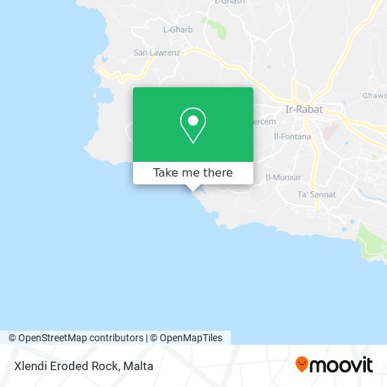Xlendi Eroded Rock map