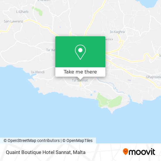 Quaint Boutique Hotel Sannat map