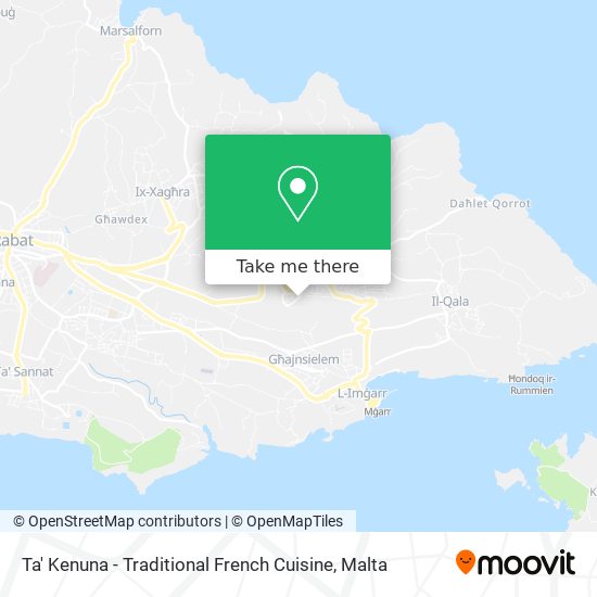 Ta' Kenuna - Traditional French Cuisine map