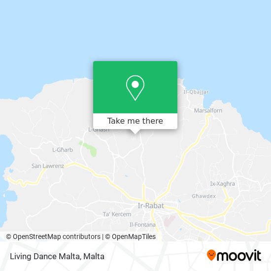 Living Dance Malta map