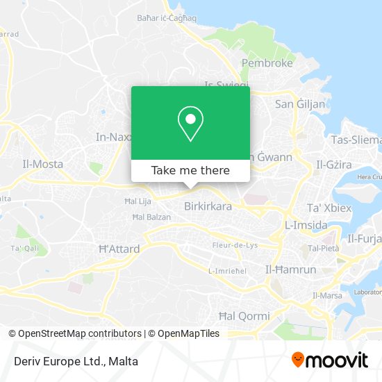 Deriv Europe Ltd. map