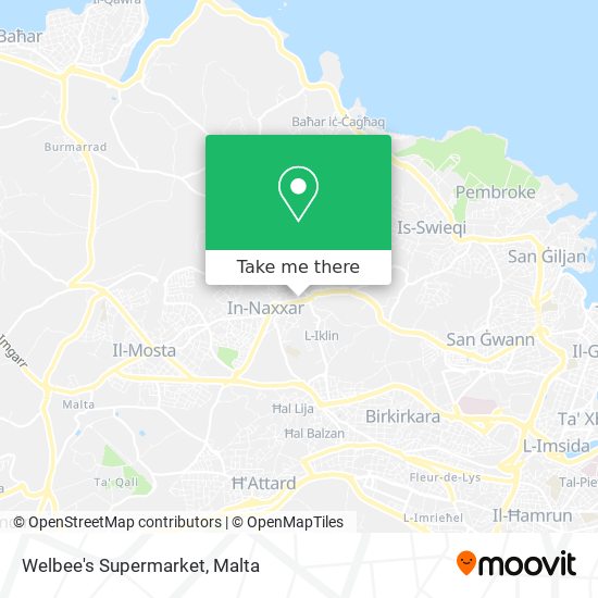 Welbee's Supermarket map