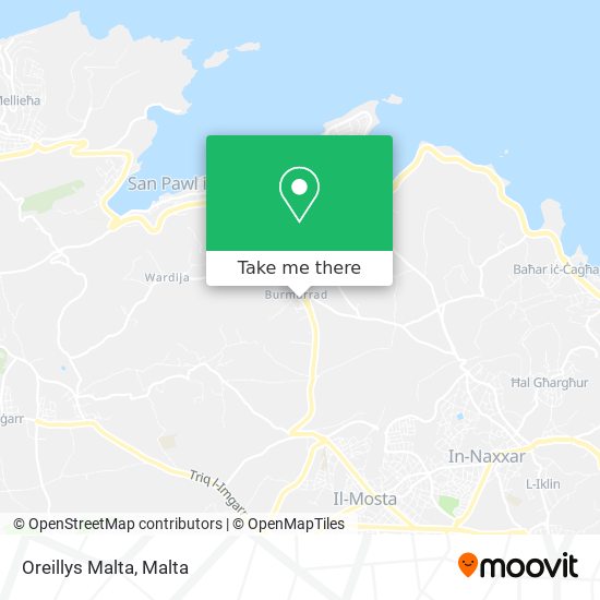 Oreillys Malta map