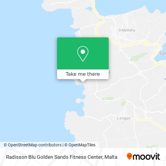 Radisson Blu Golden Sands Fitness Center map
