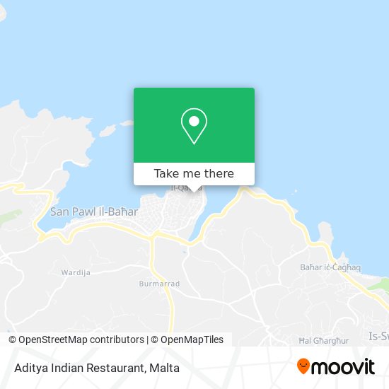 Aditya Indian Restaurant map