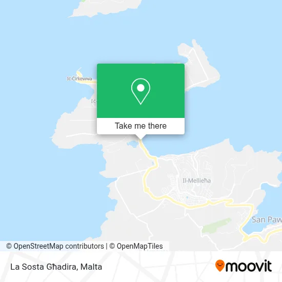 La Sosta Għadira map