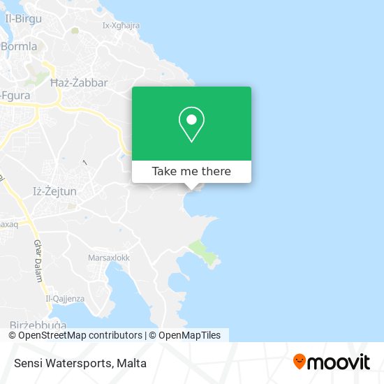 Sensi Watersports map
