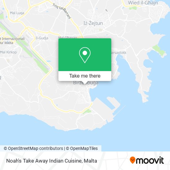 Noah's Take Away Indian Cuisine map