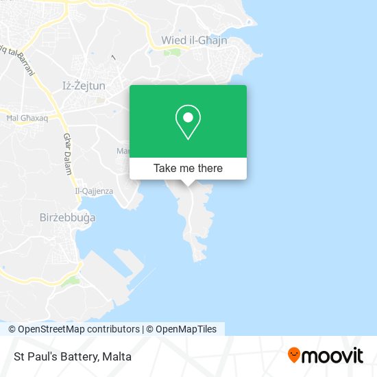 St Paul's Battery map