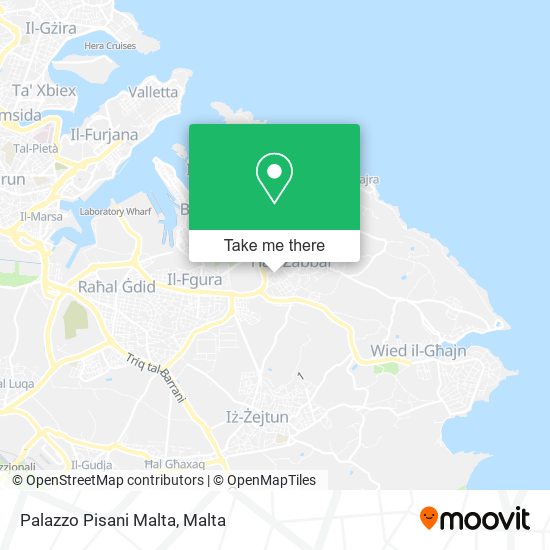 Palazzo Pisani Malta map