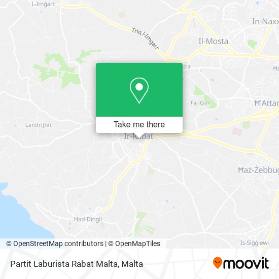 Partit Laburista Rabat Malta map