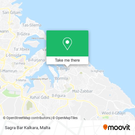Sagra Bar Kalkara map