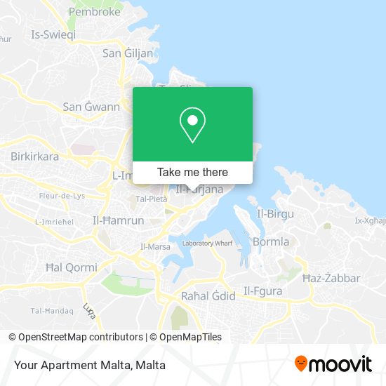 Your Apartment Malta map