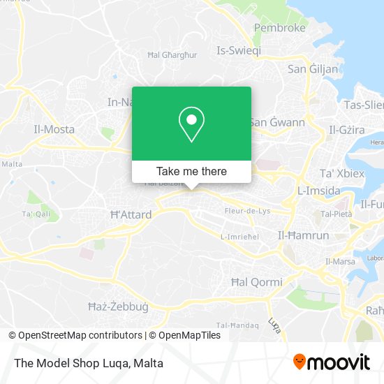 The Model Shop Luqa map