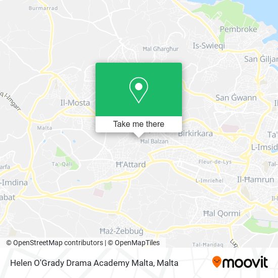Helen O'Grady Drama Academy Malta map