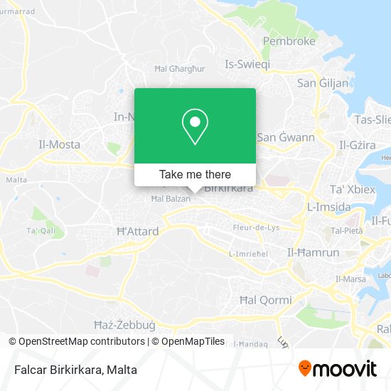 Falcar Birkirkara map