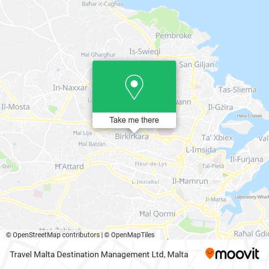 Travel Malta Destination Management Ltd map