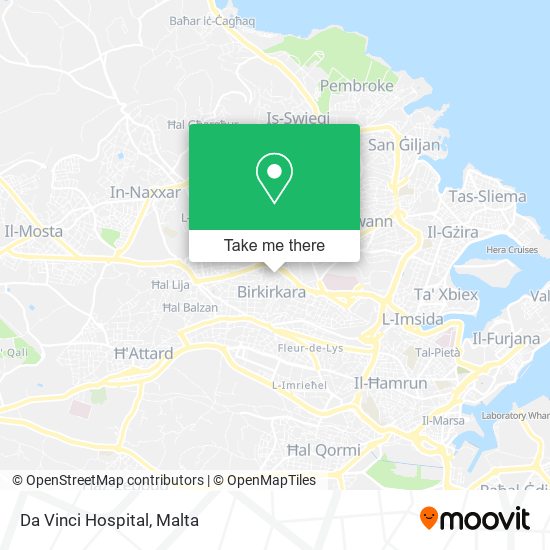 Da Vinci Hospital map