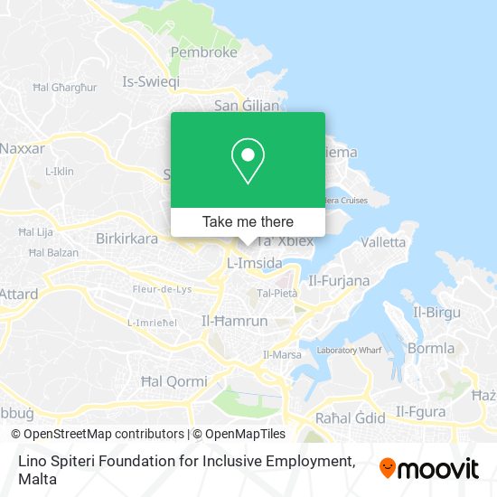 Lino Spiteri Foundation for Inclusive Employment map