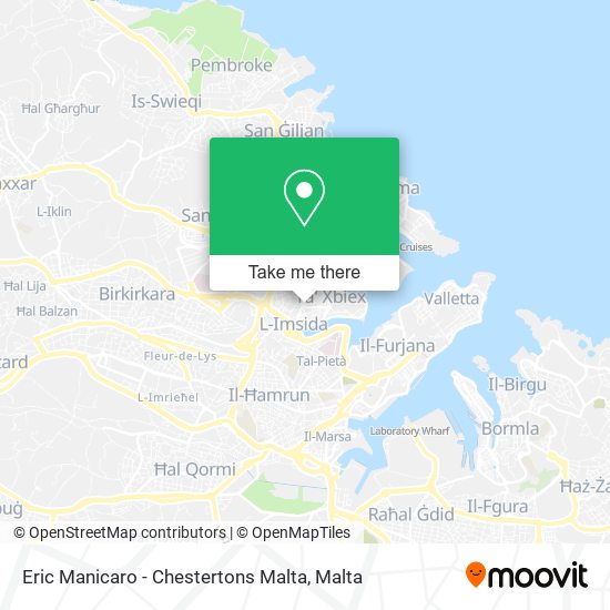 Eric Manicaro - Chestertons Malta map