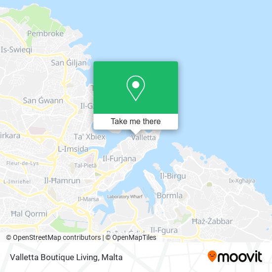 Valletta Boutique Living map