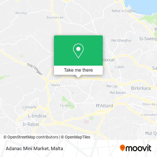 Adanac Mini Market map