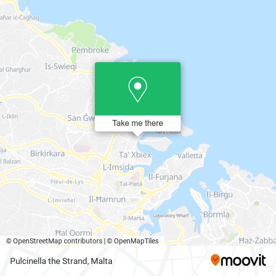 Pulcinella the Strand map