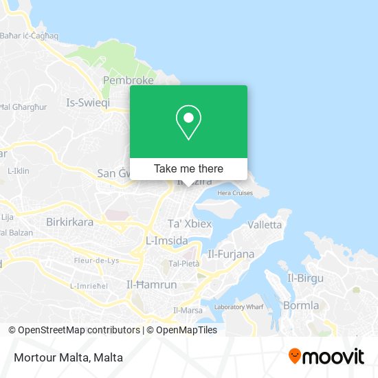 Mortour Malta map