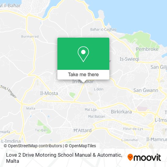 Love 2 Drive Motoring School Manual & Automatic map