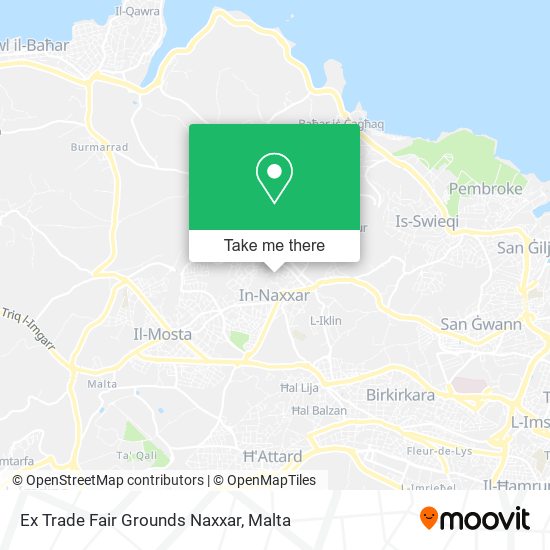 Ex Trade Fair Grounds Naxxar map