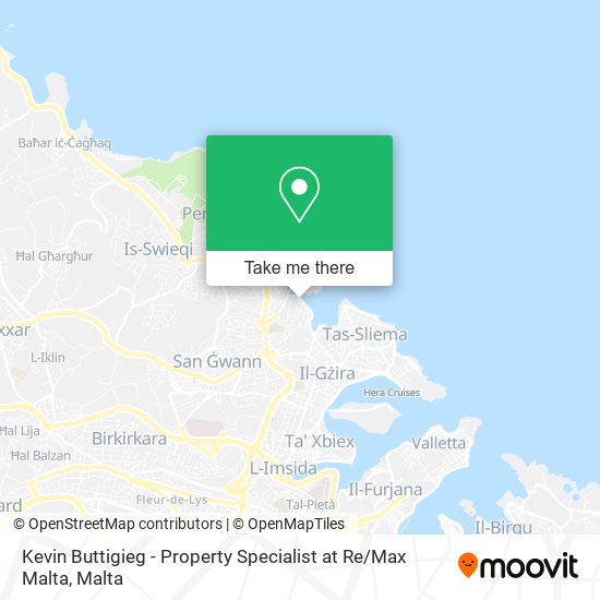Kevin Buttigieg - Property Specialist at Re / Max Malta map