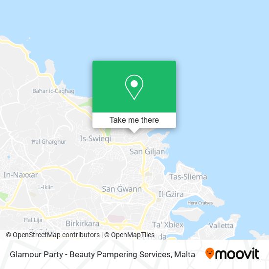 Glamour Party - Beauty Pampering Services map