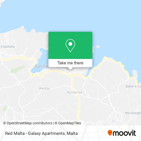 Red Malta - Galaxy Apartments map