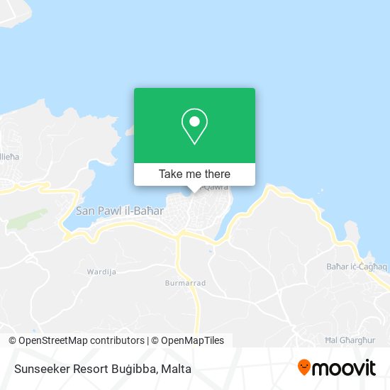Sunseeker Resort Buġibba map