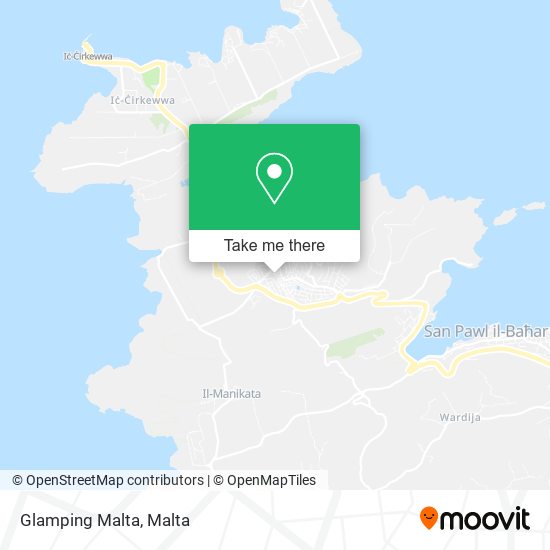 Glamping Malta map